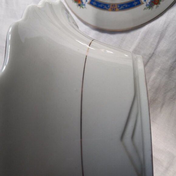 Myott Serving Dish Server MYO100 Fruit in Urn Blue Band Staffordshire England - Picture 8 of 13